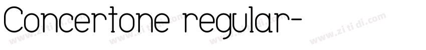 Concertone regular字体转换